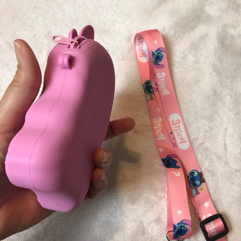 LILO & Stitch Angela Silicone Bag Disney Cartoon Anime Figure Shoulder Bag NWOT